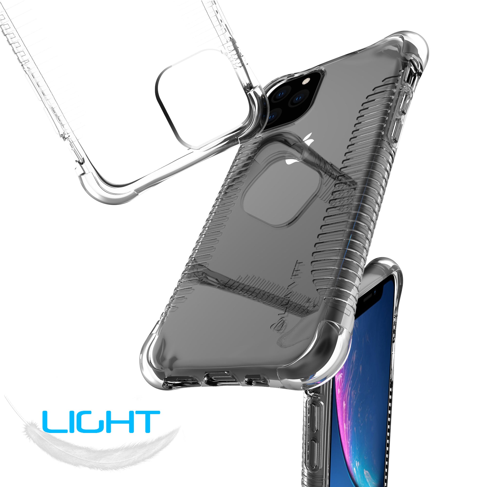 Luvvitt Clear Grip Shockproof Flexible TPU Case for Apple iPhone 11 Pro 2019 - Clear