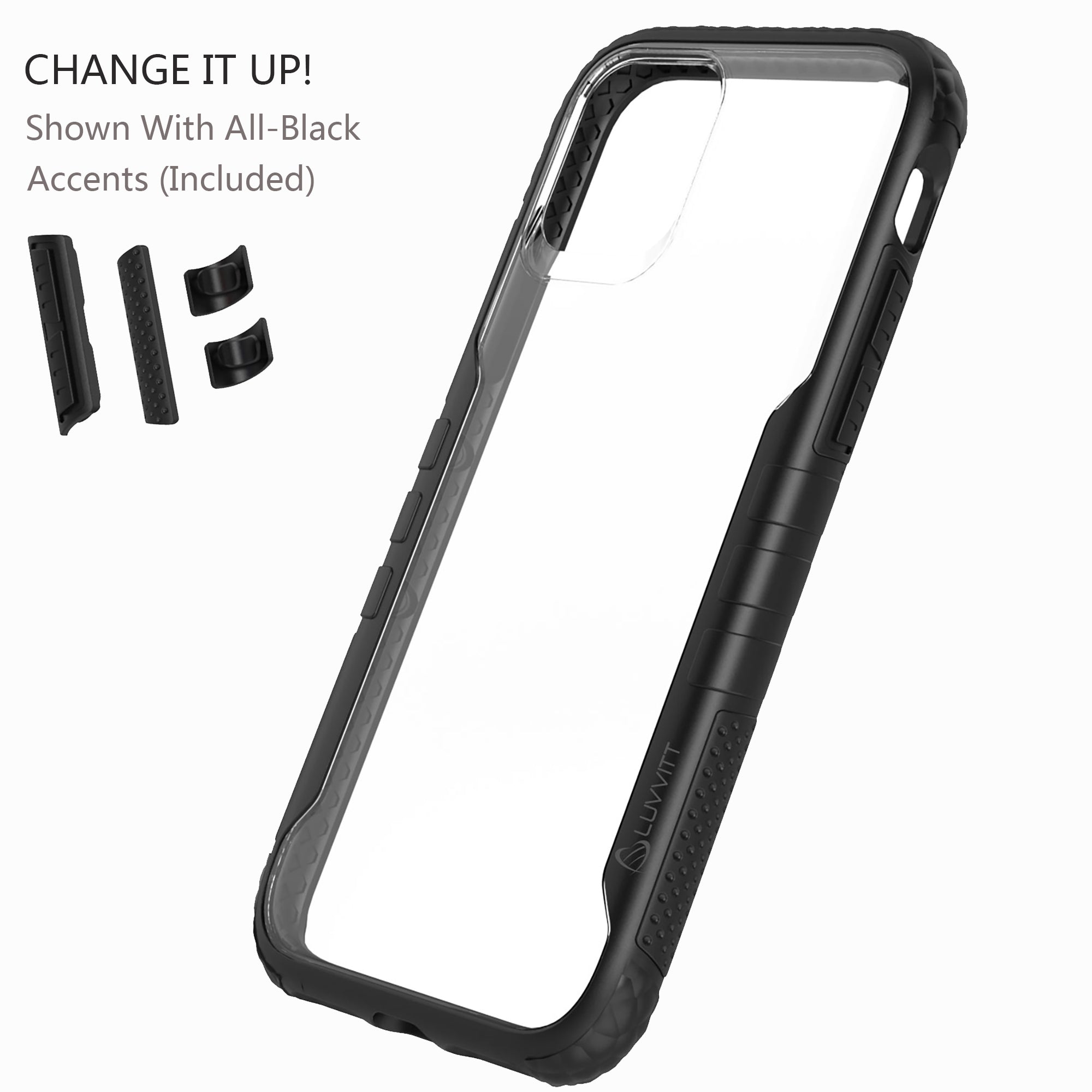 Luvvitt ProofTech Hybrid Case with AntiShock Protection for Apple iPhone 11 2019 - Black