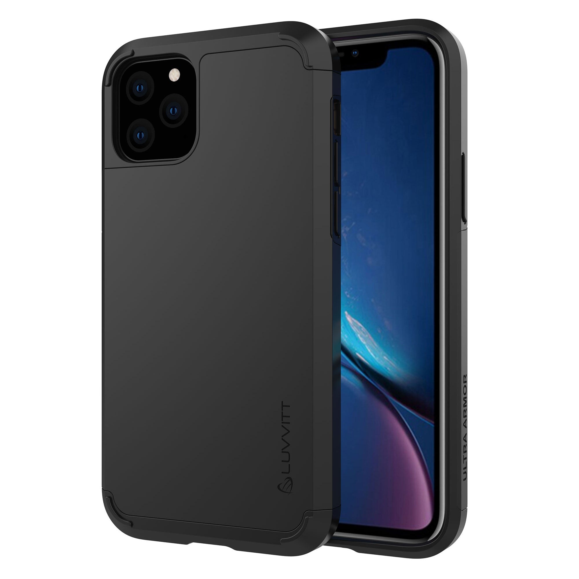 Luvvitt Ultra Armor Dual Layer Heavy Duty Case for iPhone 11 Pro 2019 - Black