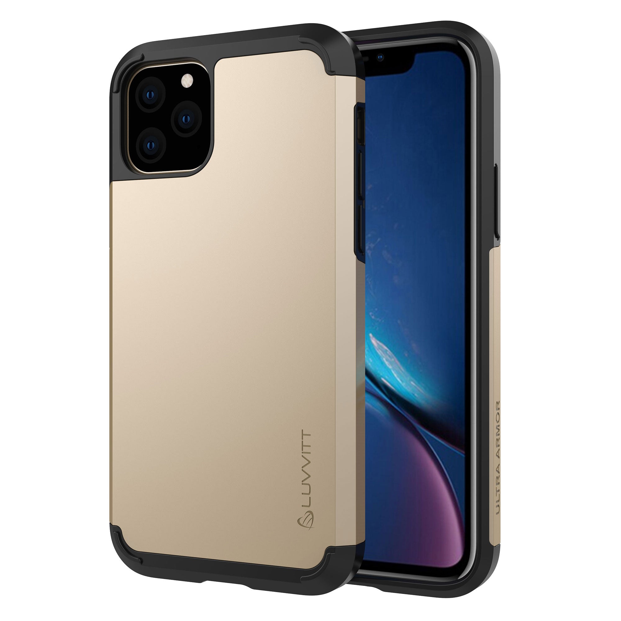 Luvvitt Ultra Armor Dual Layer Heavy Duty Case for iPhone 11 Pro 2019 - Gold