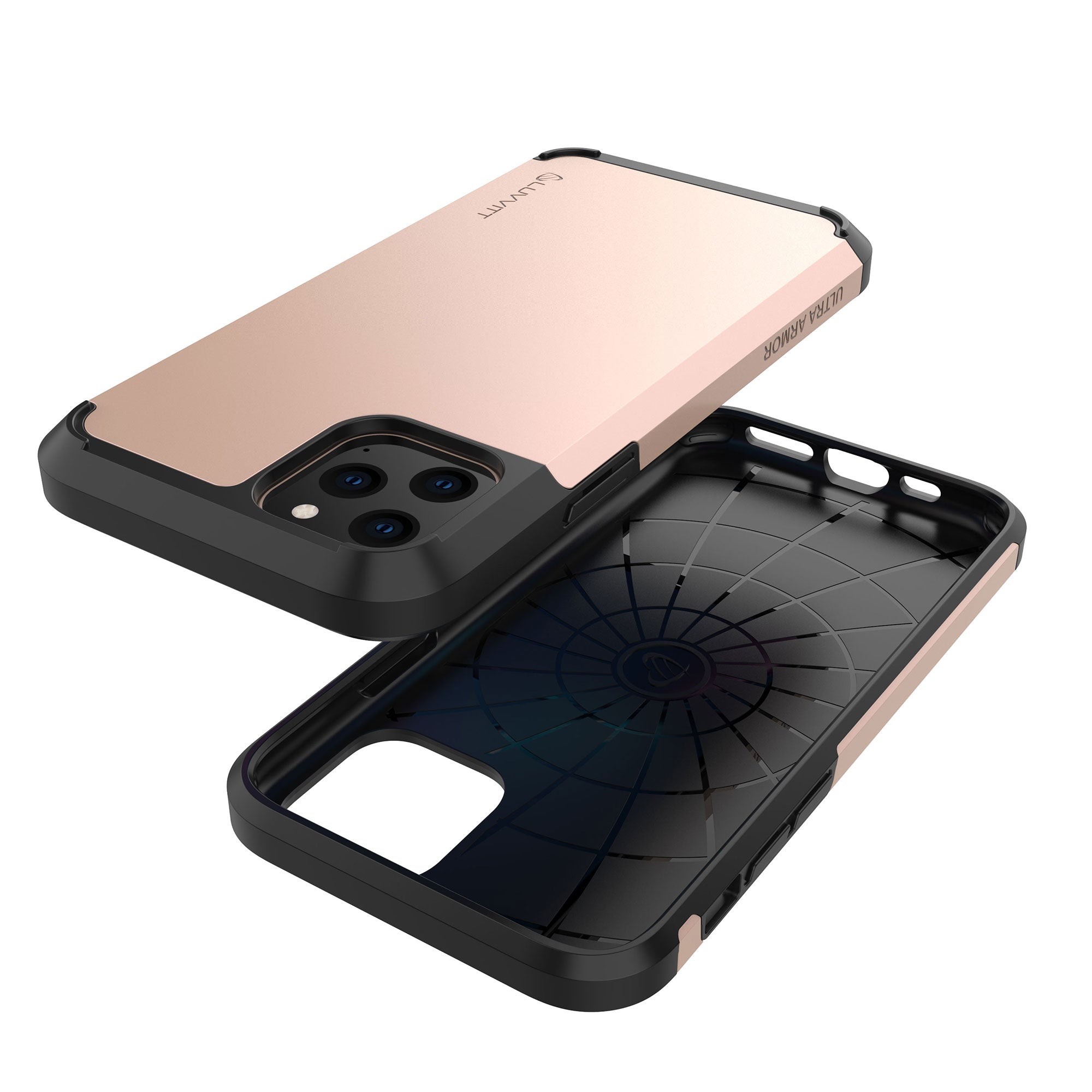Luvvitt Ultra Armor Dual Layer Heavy Duty Case for iPhone 11 Pro Max 2019 - Rose Gold