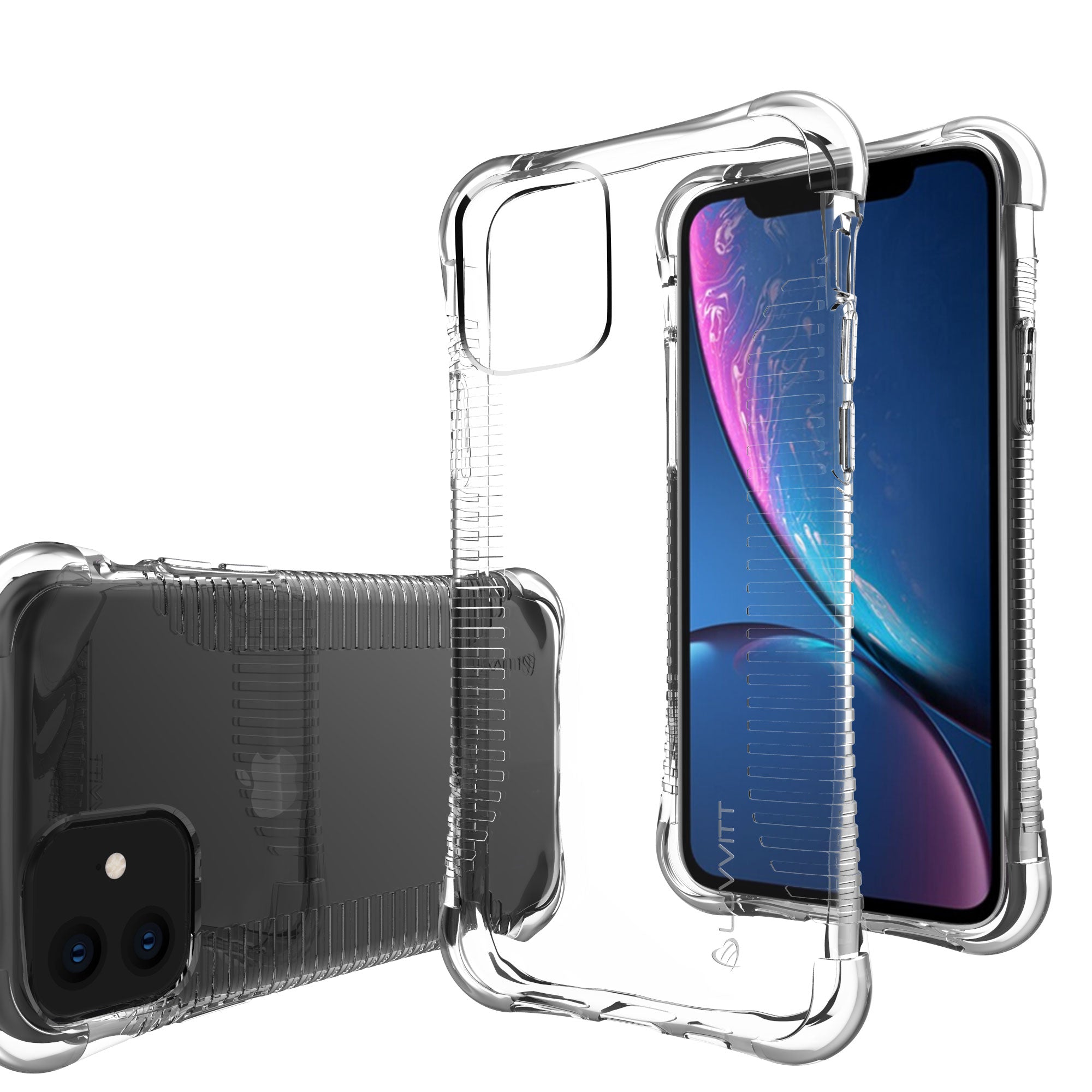 Luvvitt Clear Grip Shockproof Flexible TPU Case for Apple iPhone 11 2019 - Clear