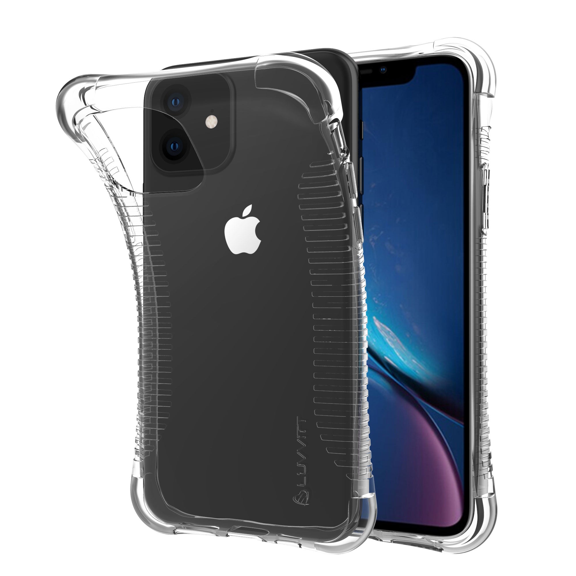 Luvvitt Clear Grip Shockproof Flexible TPU Case for Apple iPhone 11 2019 - Clear