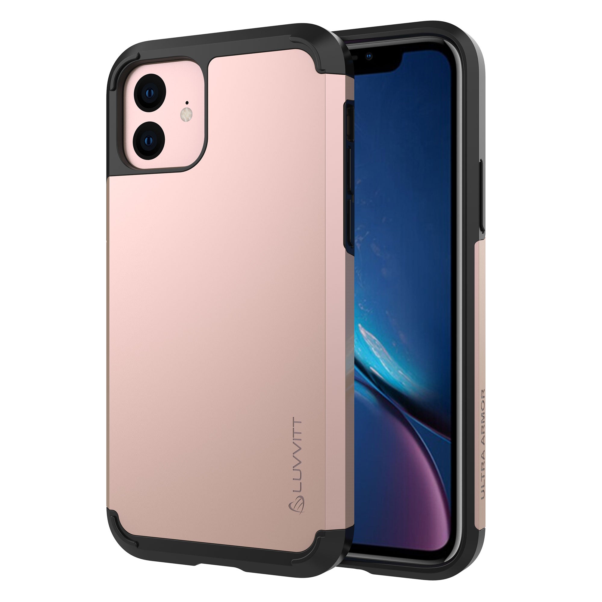 Luvvitt Ultra Armor Dual Layer Heavy Duty Case for iPhone 11 2019 - Rose Gold