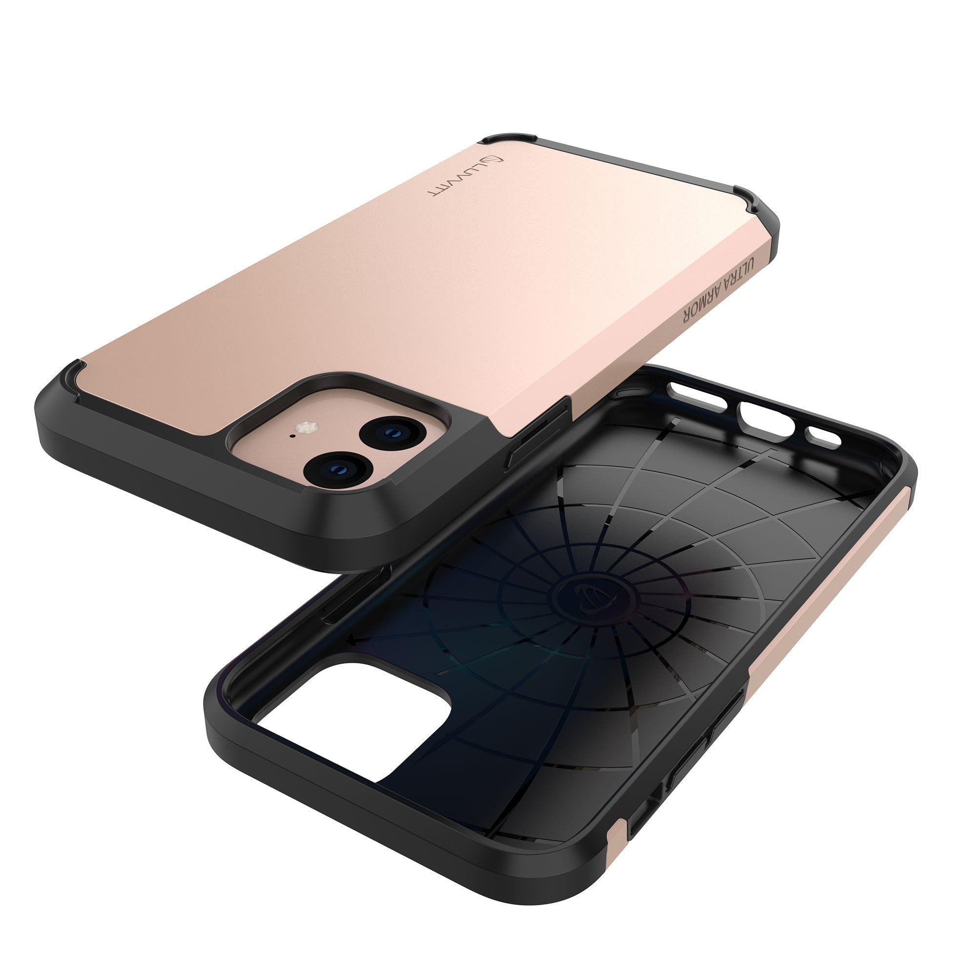 Luvvitt Ultra Armor Dual Layer Heavy Duty Case for iPhone 11 2019 - Rose Gold