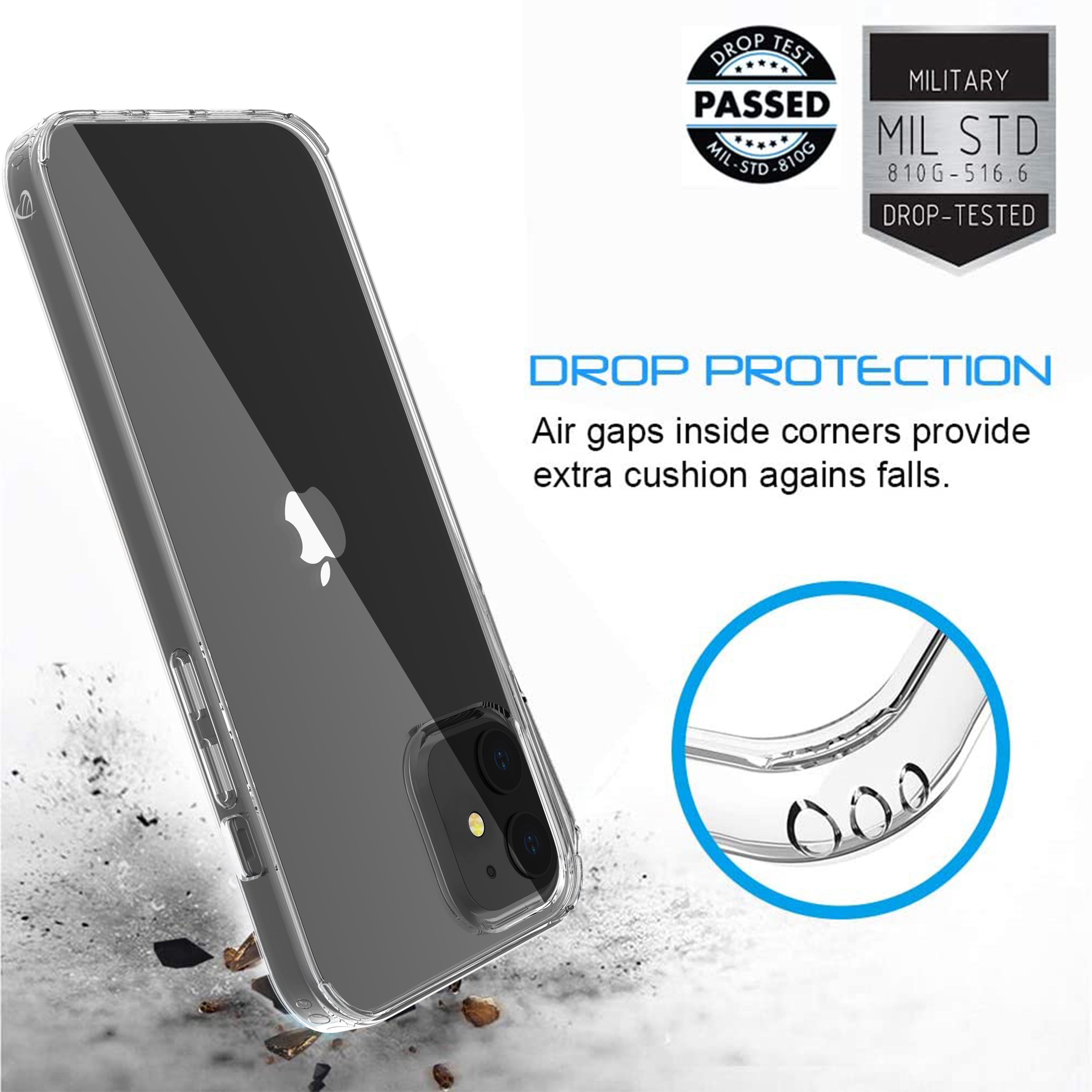 Luvvitt Clear View Hybrid Case for Apple iPhone 12 Mini (5.4")