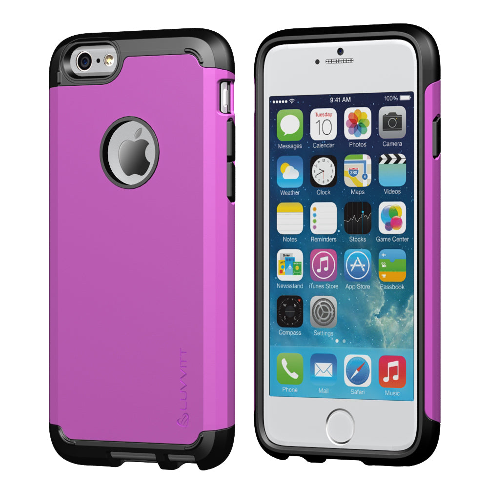 LUVVITT ULTRA ARMOR iPhone 6 / 6S Case | Dual Layer Back Cover - Purple