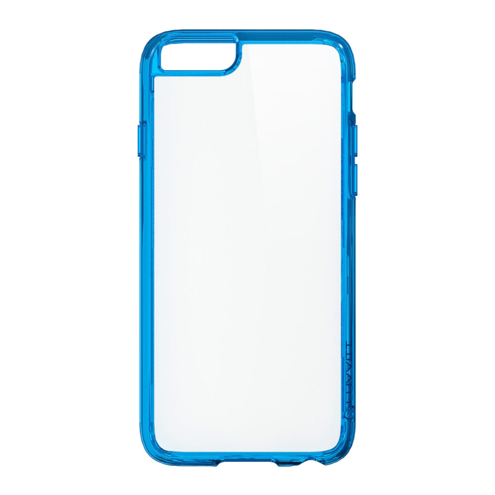LUVVITT CLEARVIEW Case for iPhone 6S / 6 | Hybrid Back Cover - Transparent Blue
