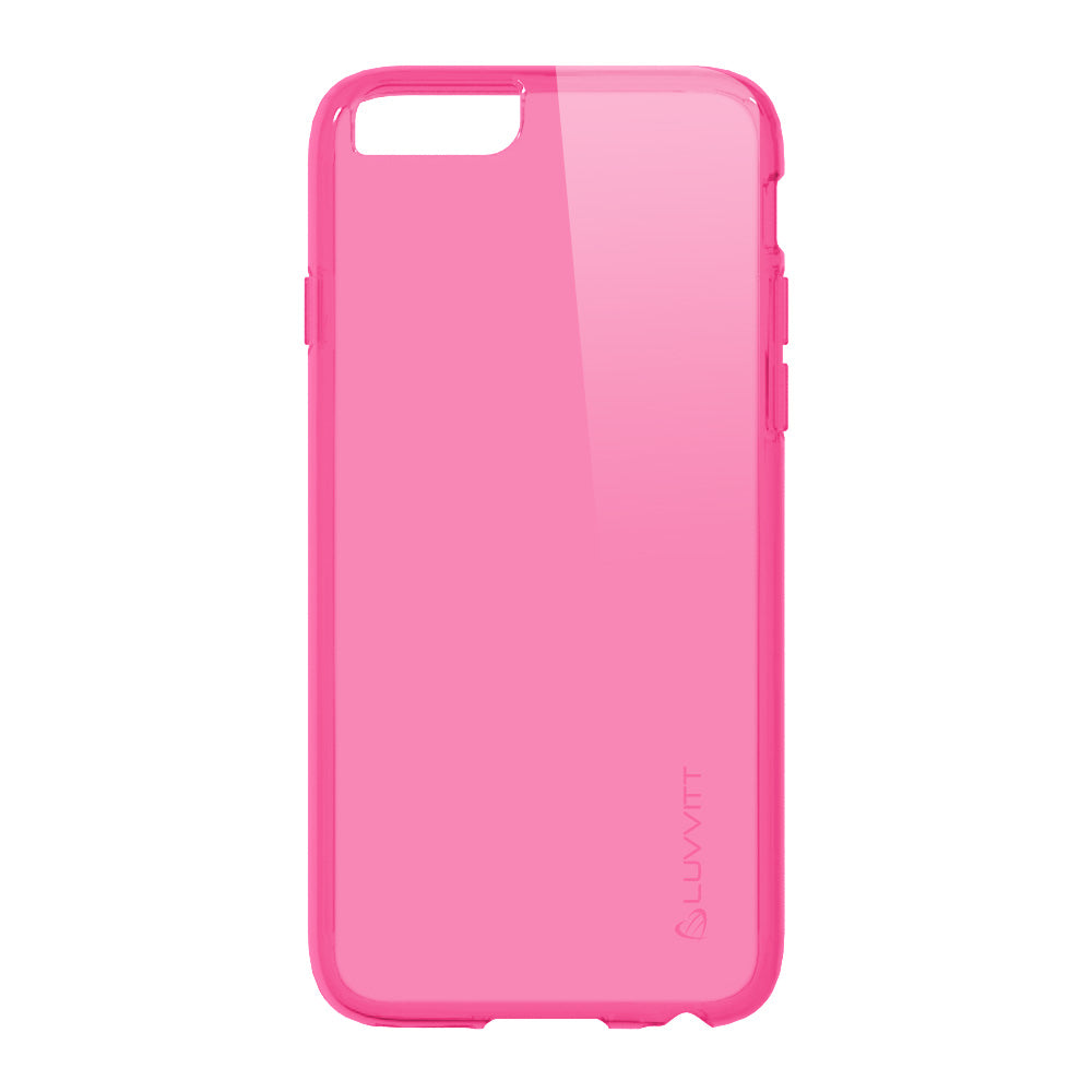 LUVVITT FROST iPhone 6/6s PLUS Case | Soft TPU Rubber Back Cover - Frosted Pink