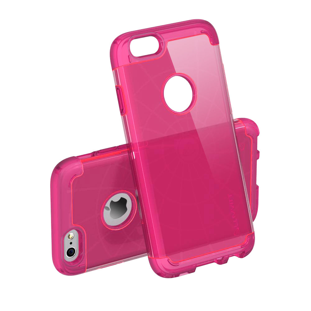 LUVVITT ULTRA ARMOR iPhone 6 / 6S Case | Dual Layer Back Cover - Neon Pink