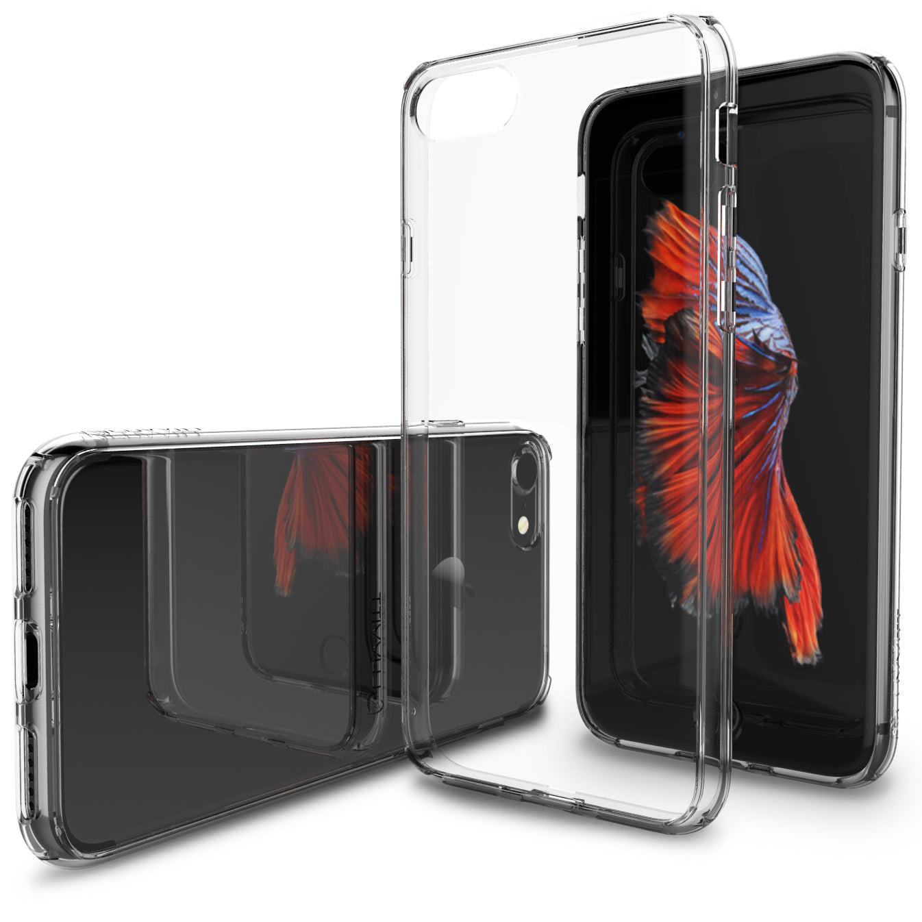 Luvvitt Crystal View Hybrid Case for iPhone 7 and 8 - Crystal Clear