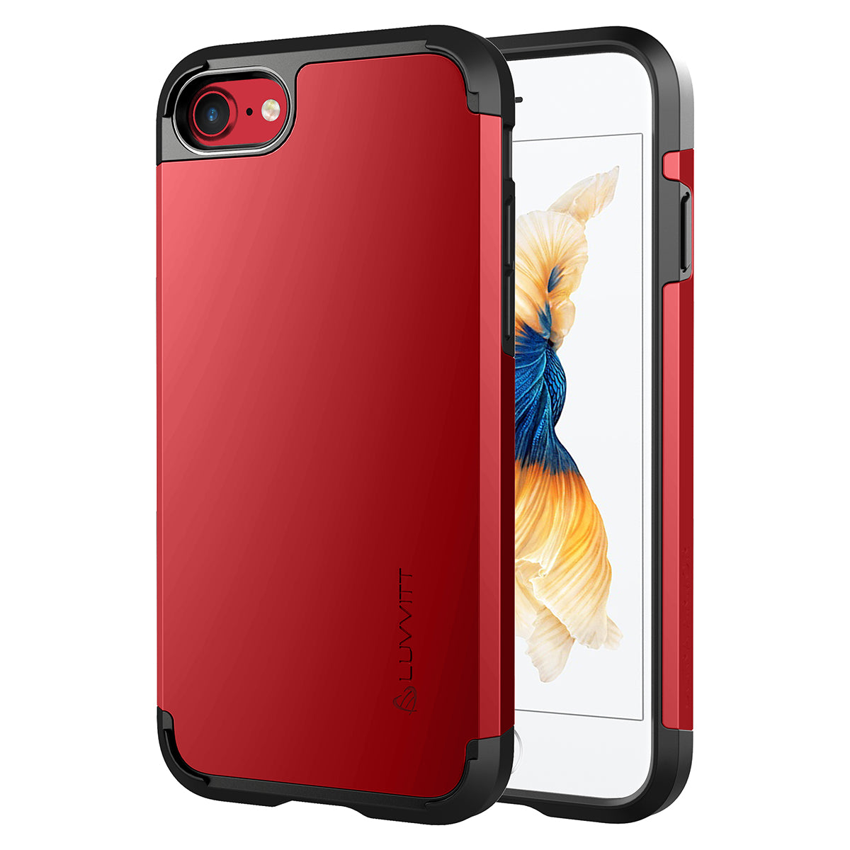 Luvvitt Ultra Armor Dual Layer Case for iPhone SE 2020 / iPhone 7 and 8 - Red