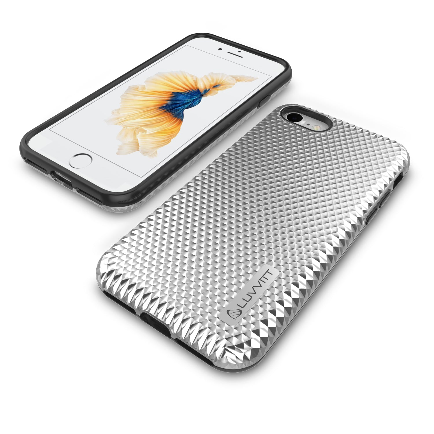 Luvvitt Brilliant Armor Fashion Case for iPhone SE 2020 / iPhone 7 / iPhone 8 - Silver