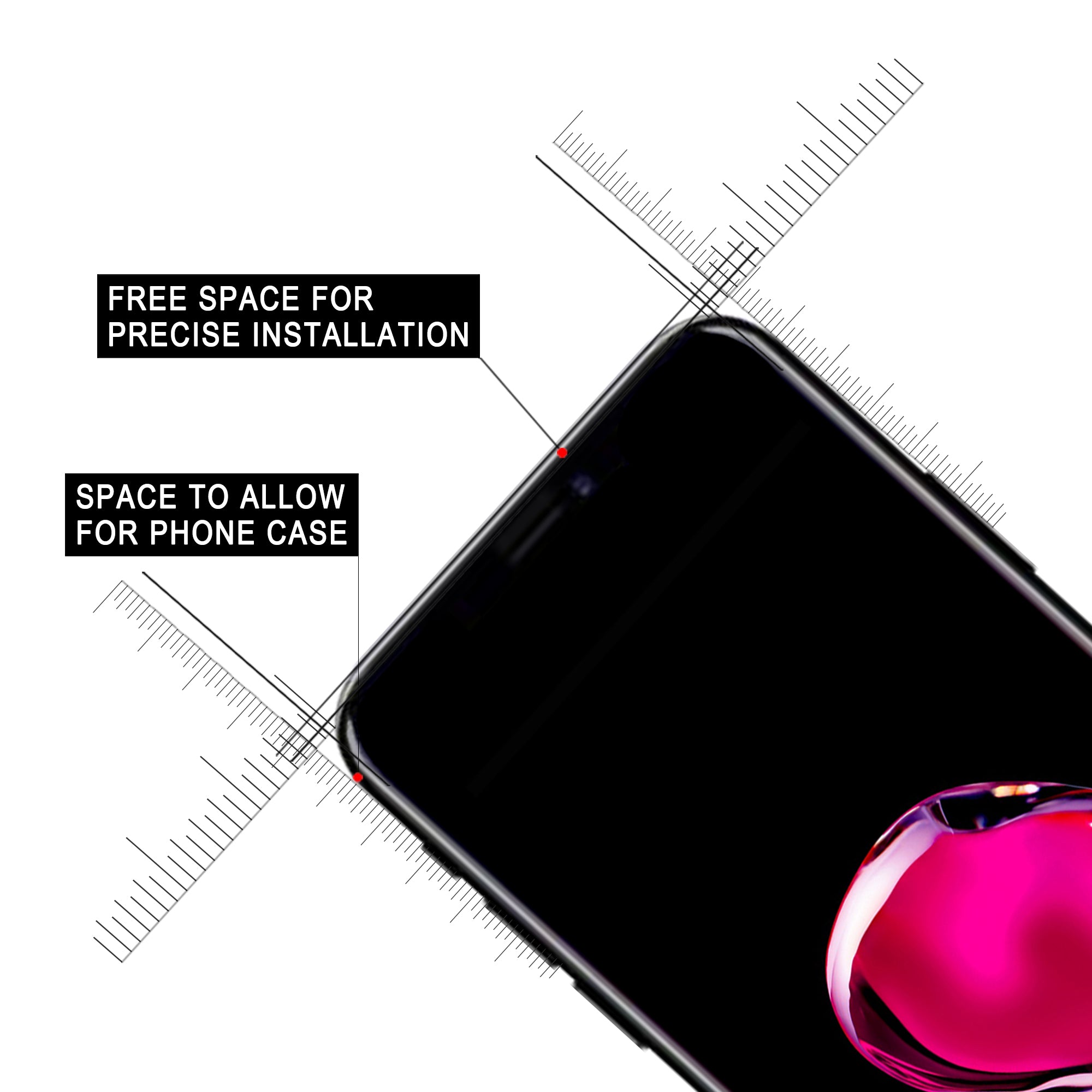 Luvvitt iPhone XR 3Pack Tempered Glass Screen Protector 6.1 inch 2018