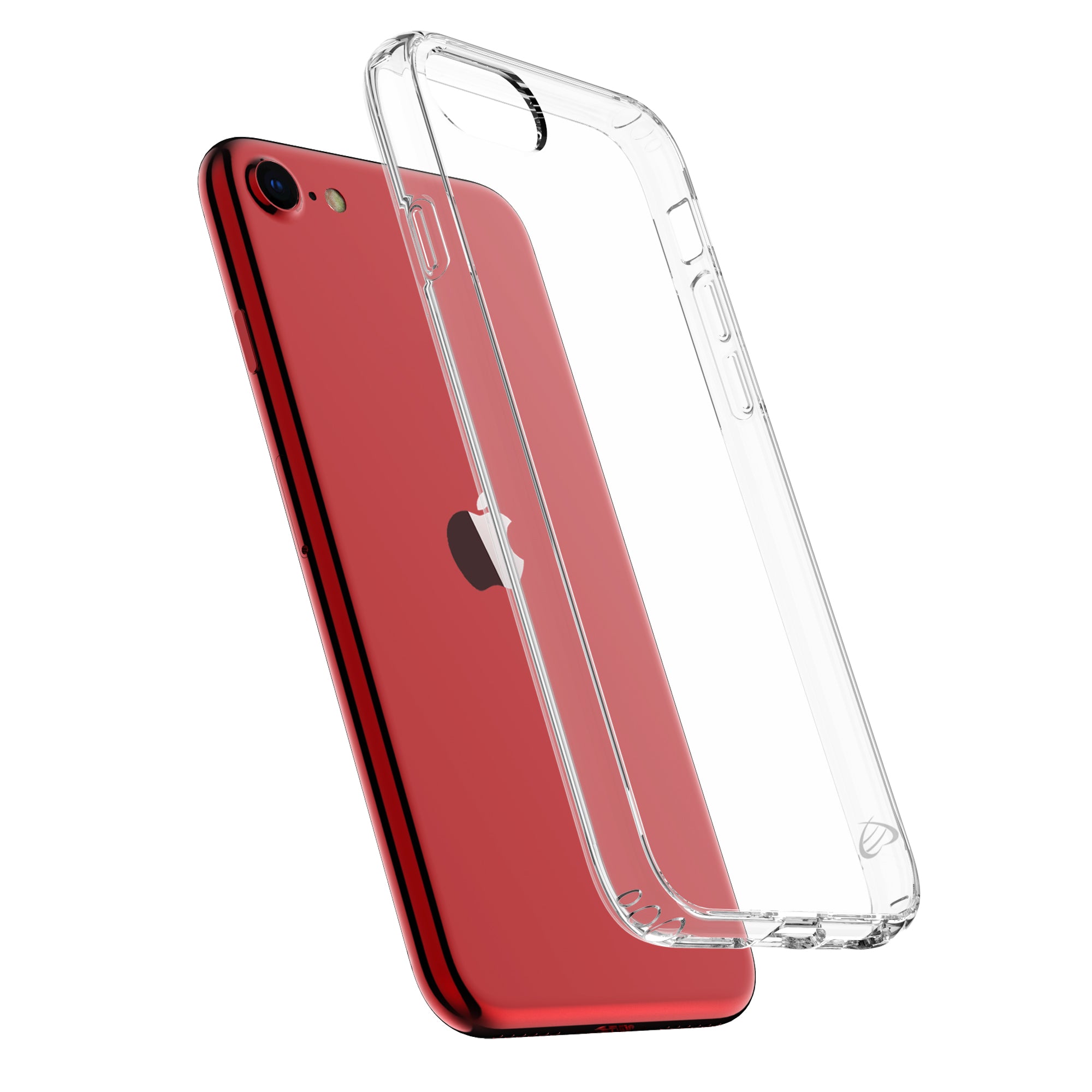 Clear Case and Liquid Glass Screen Protector for iPhone SE 2020