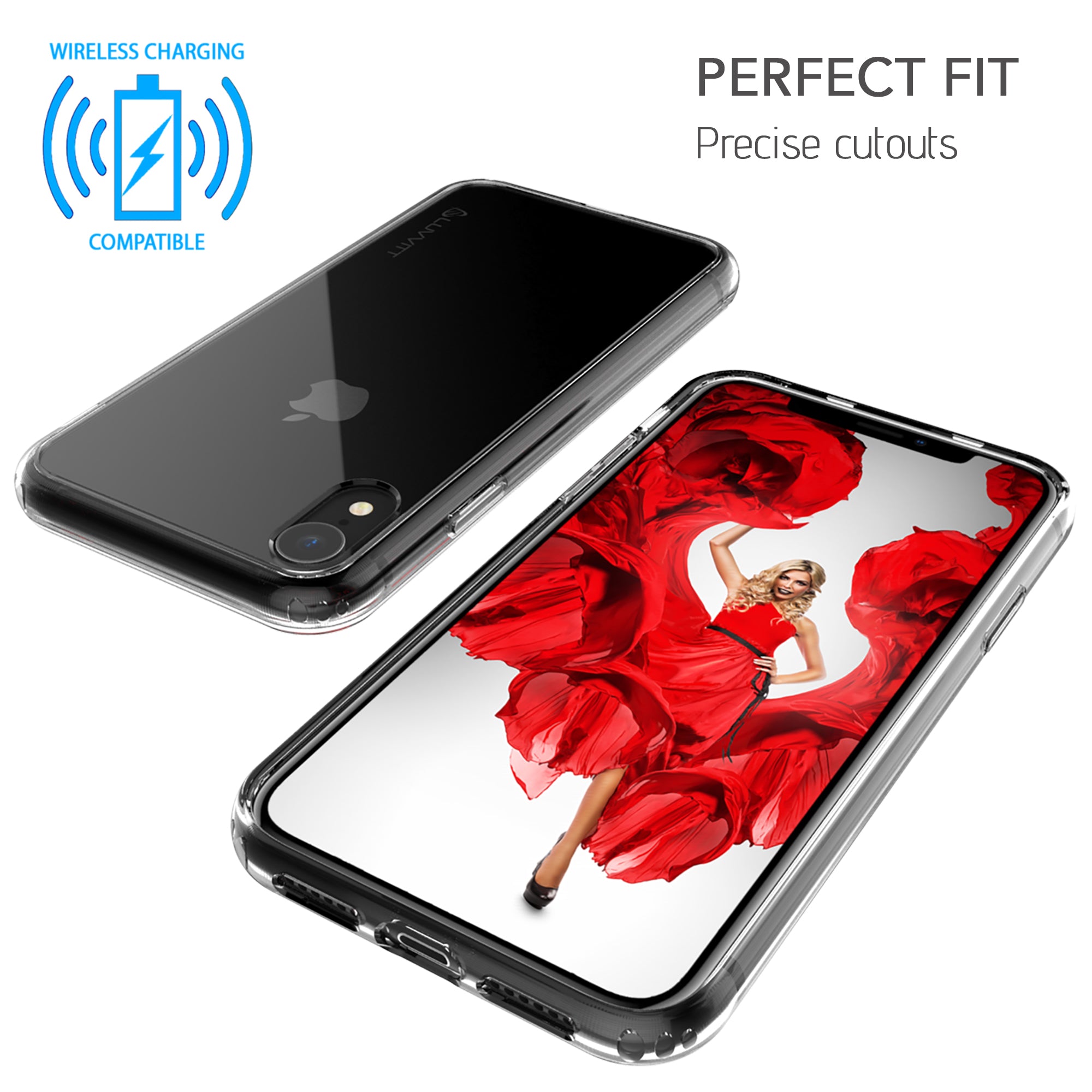 Luvvitt iPhone XR Case Clear View Hybrid Cover for iPhone XR with 6.1 inch Screen 2018