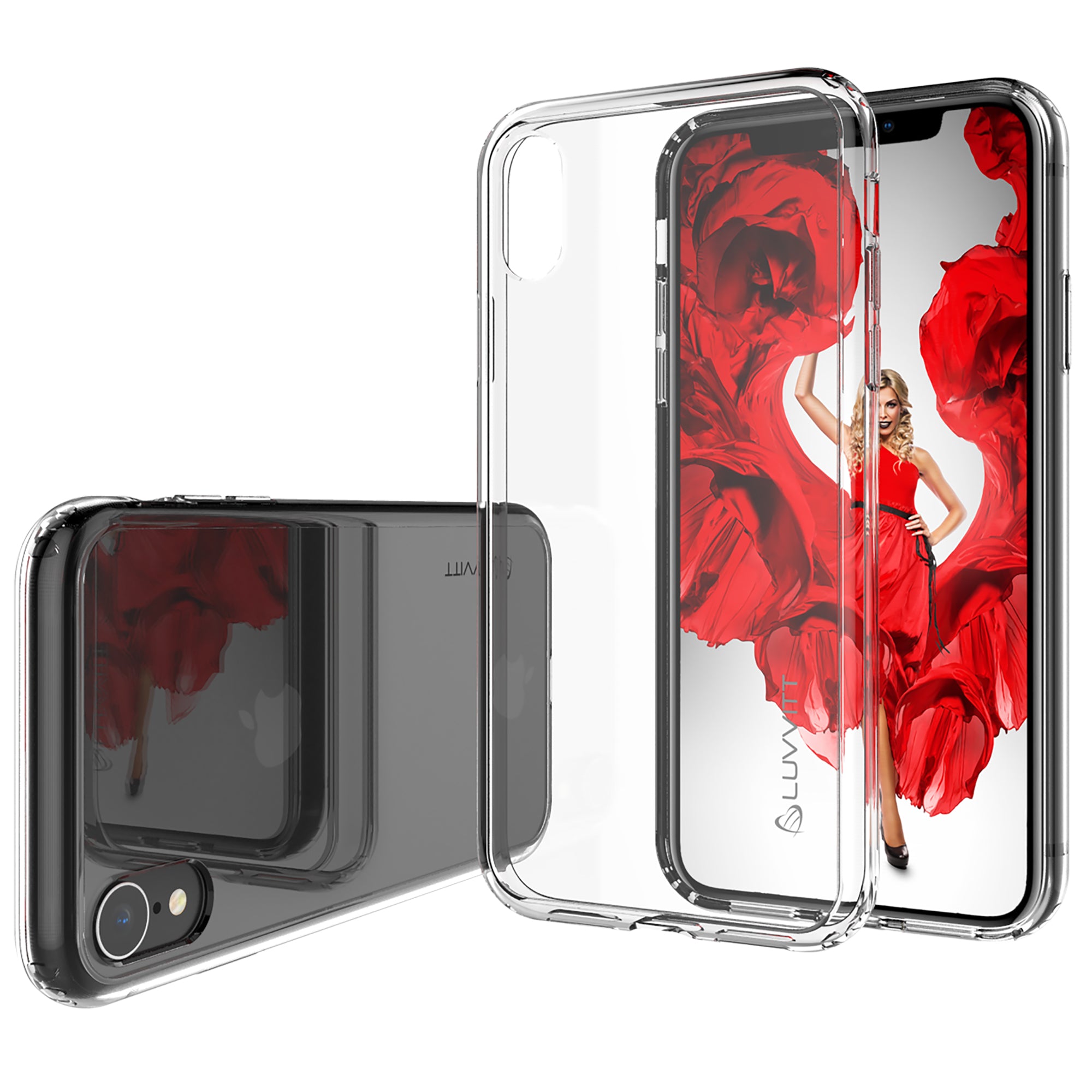 Luvvitt iPhone XR Case Clear View Hybrid Cover for iPhone XR with 6.1 inch Screen 2018