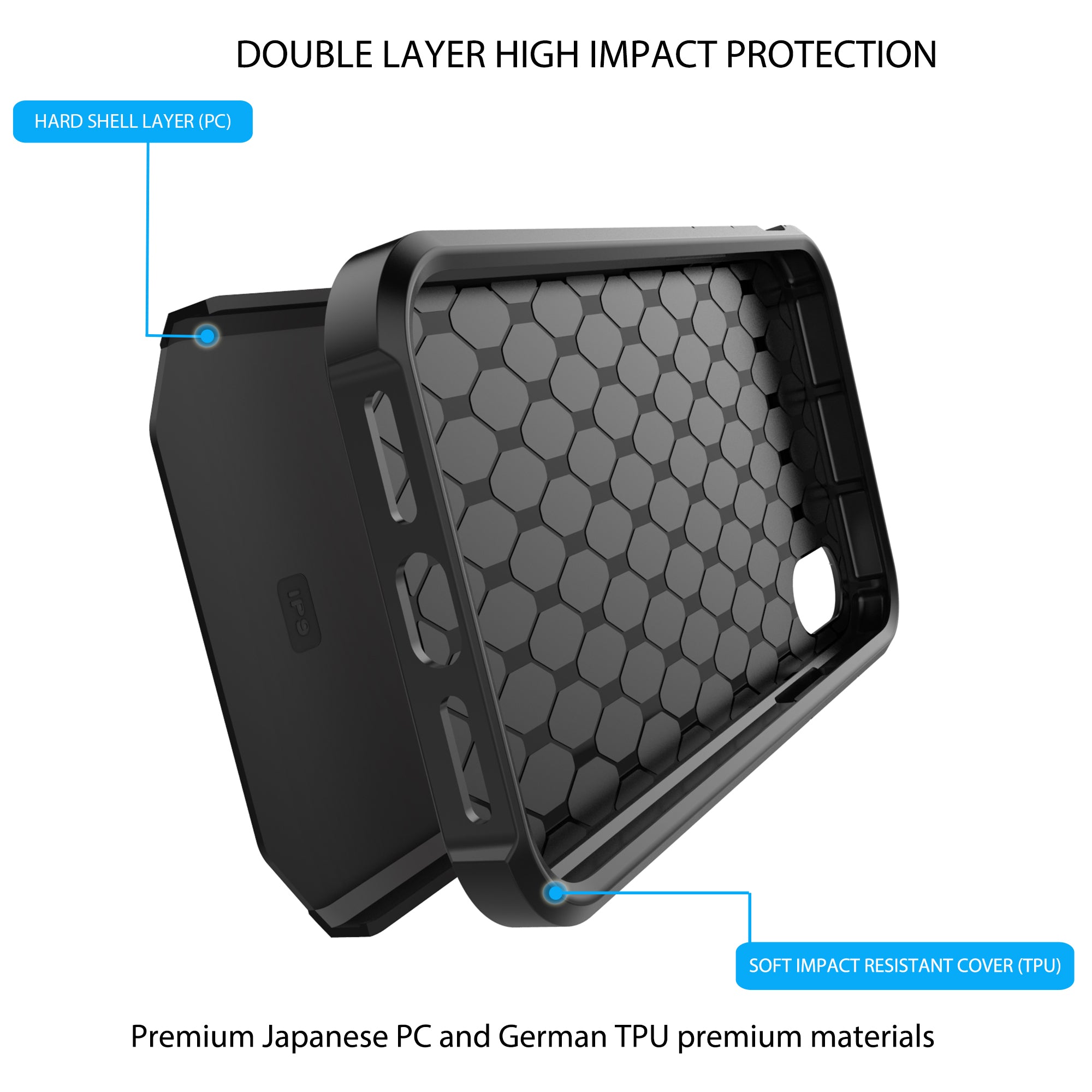 Luvvitt iPhone XS Max Case Ultra Armor Cover for 6.5 inch Screen 2018 - Black