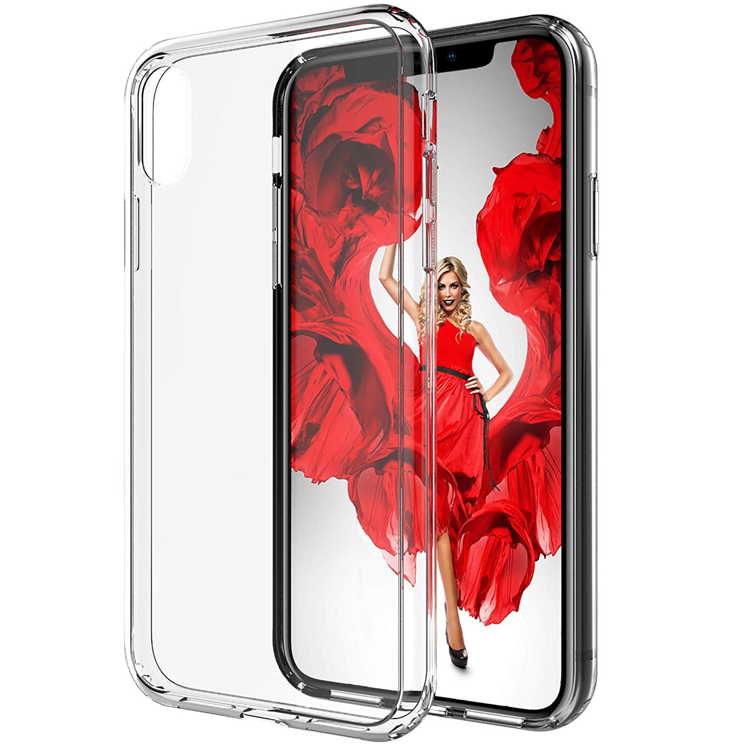 Luvvitt iPhone XS Max Case Clear View Hybrid Cover for 6.5 inch Screen 2018