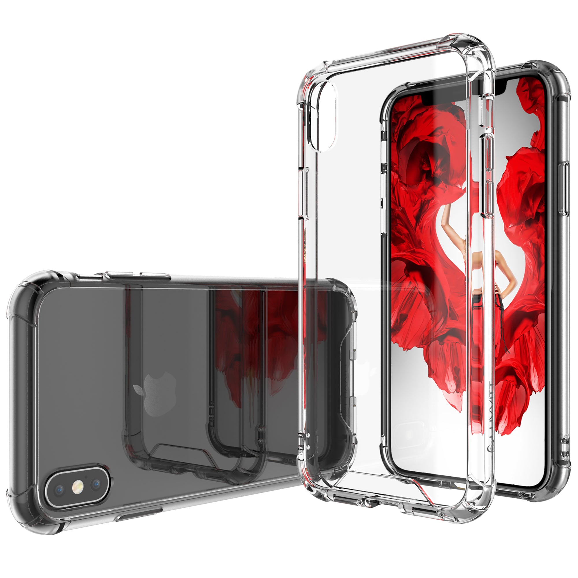 Luvvitt iPhone XS Max Case Crystal View Hybrid Cover for 6.5 inch Screen 2018