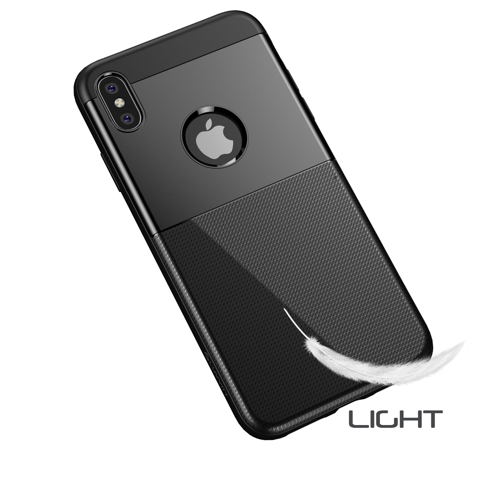 Luvvitt iPhone XS Max Case Sleek Armor Cover for 6.5 inch Screen 2018 - Black