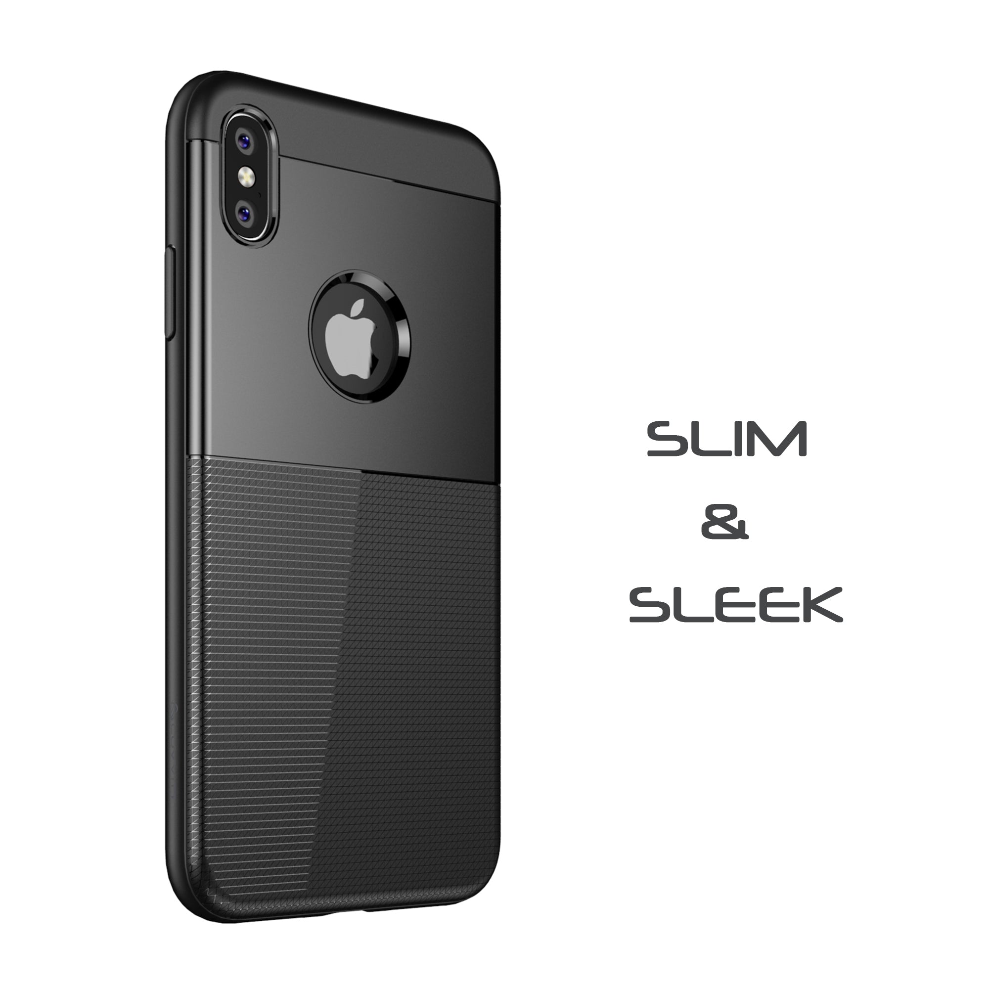 Luvvitt iPhone XS Max Case Sleek Armor Cover for 6.5 inch Screen 2018 - Black