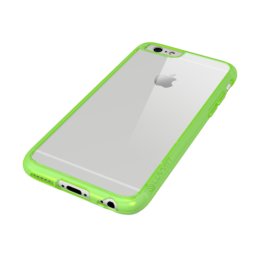 LUVVITT CLEARVIEW Case for iPhone 6S / 6 | Hybrid Back Cover - Neon Green
