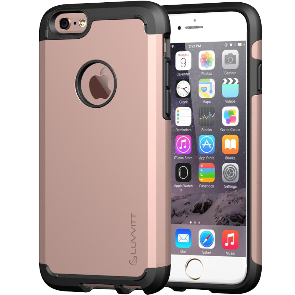 LUVVITT ULTRA ARMOR iPhone 6/6s PLUS Case | Back Cover for iPhone 5.5 in - Rose Gold