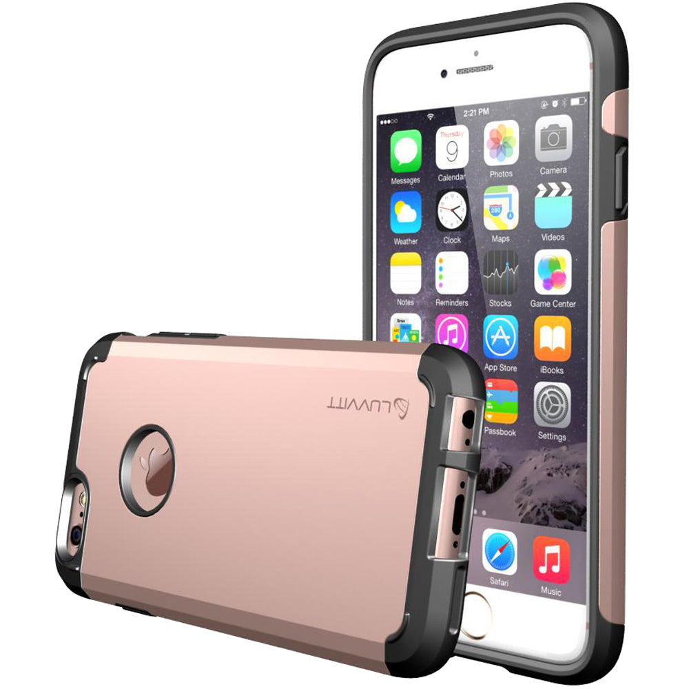 LUVVITT ULTRA ARMOR iPhone 6/6s PLUS Case | Back Cover for iPhone 5.5 in - Rose Gold