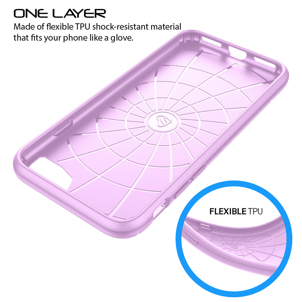 LUVVITT SLEEK ARMOR Case for iPhone 7 PLUS | Shock Absorbing Back Cover - Pink