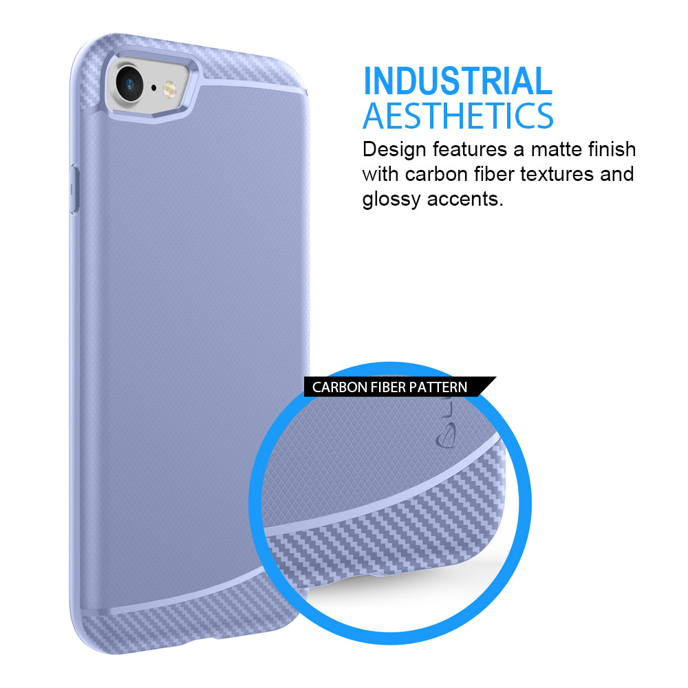 LUVVITT SLEEK ARMOR Case for iPhone 7 PLUS | Shock Absorbing Back Cover - Violet