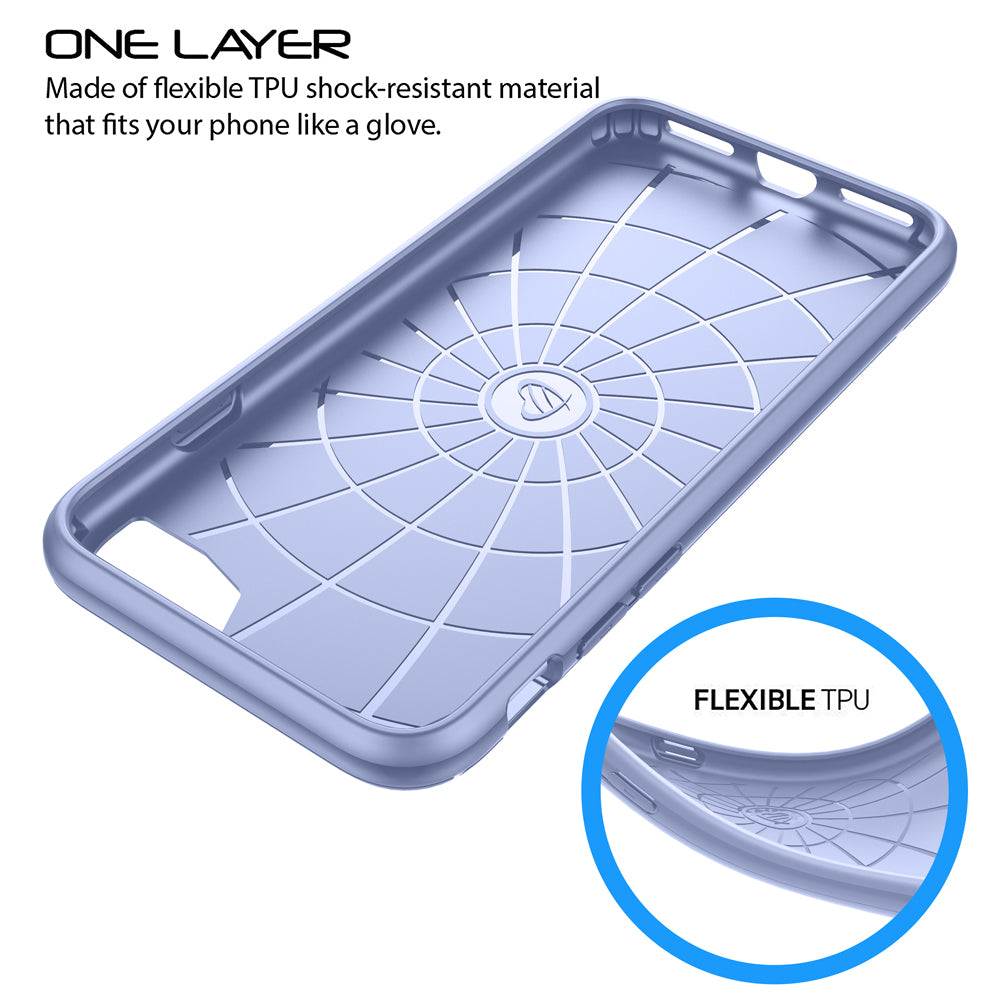 LUVVITT SLEEK ARMOR Case for iPhone 7 PLUS | Shock Absorbing Back Cover - Violet