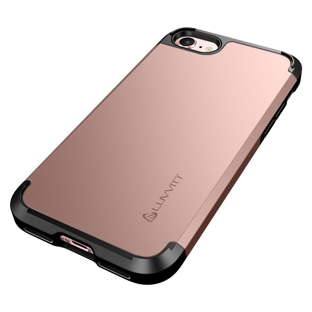 Luvvitt Ultra Armor Dual Layer Case for iPhone SE 2020 / iPhone 7 and 8 - Rose Gold
