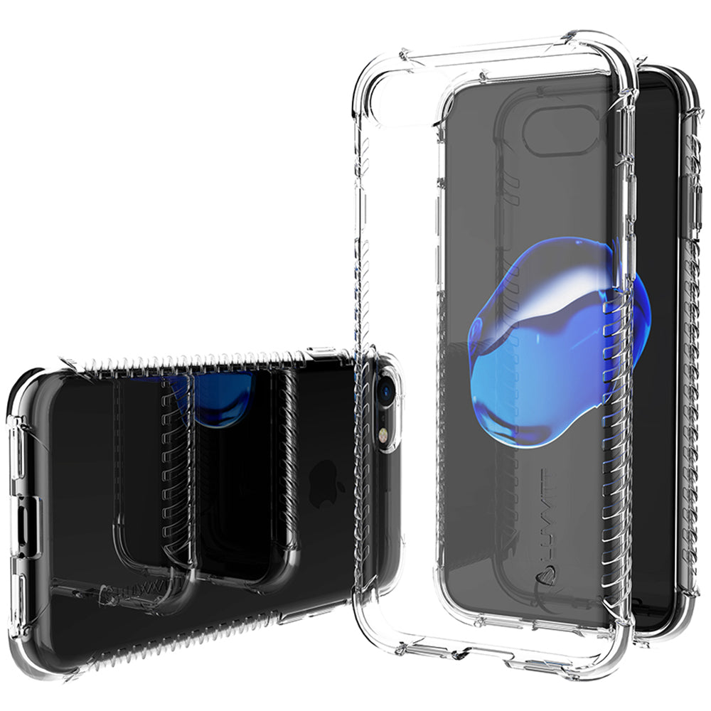 Luvvitt Clear Grip Case for iPhone 8 - Crystal Clear