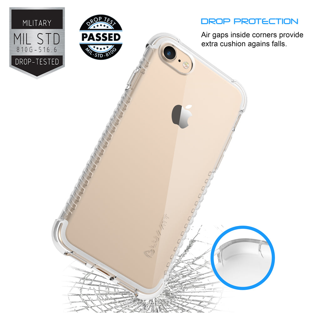 Luvvitt Clear Grip Case for iPhone 8 - Crystal Clear