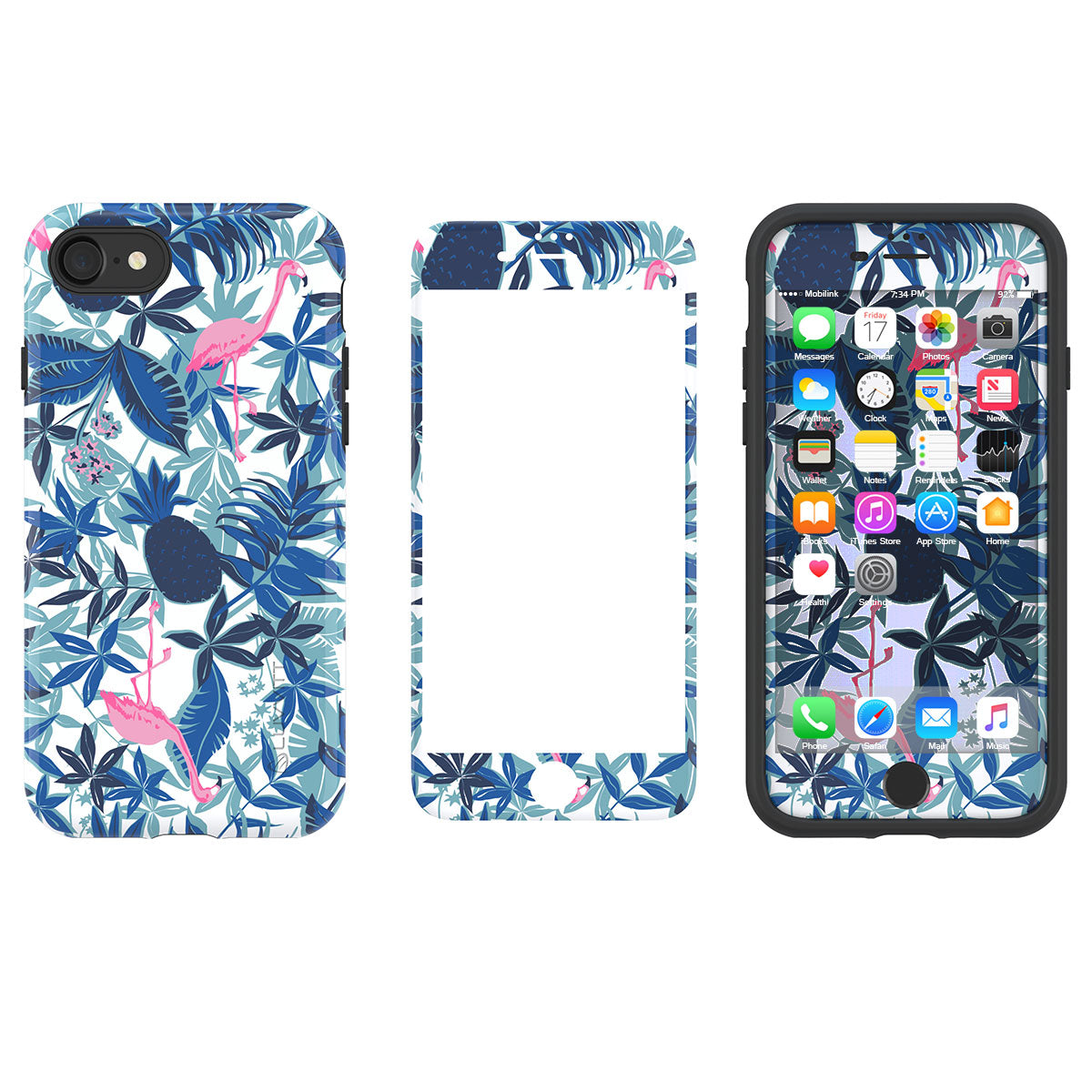 LUVVITT ARTOLOGY Case and Tempered Glass Set for iPhone 7/8 Plus - Bundle P002