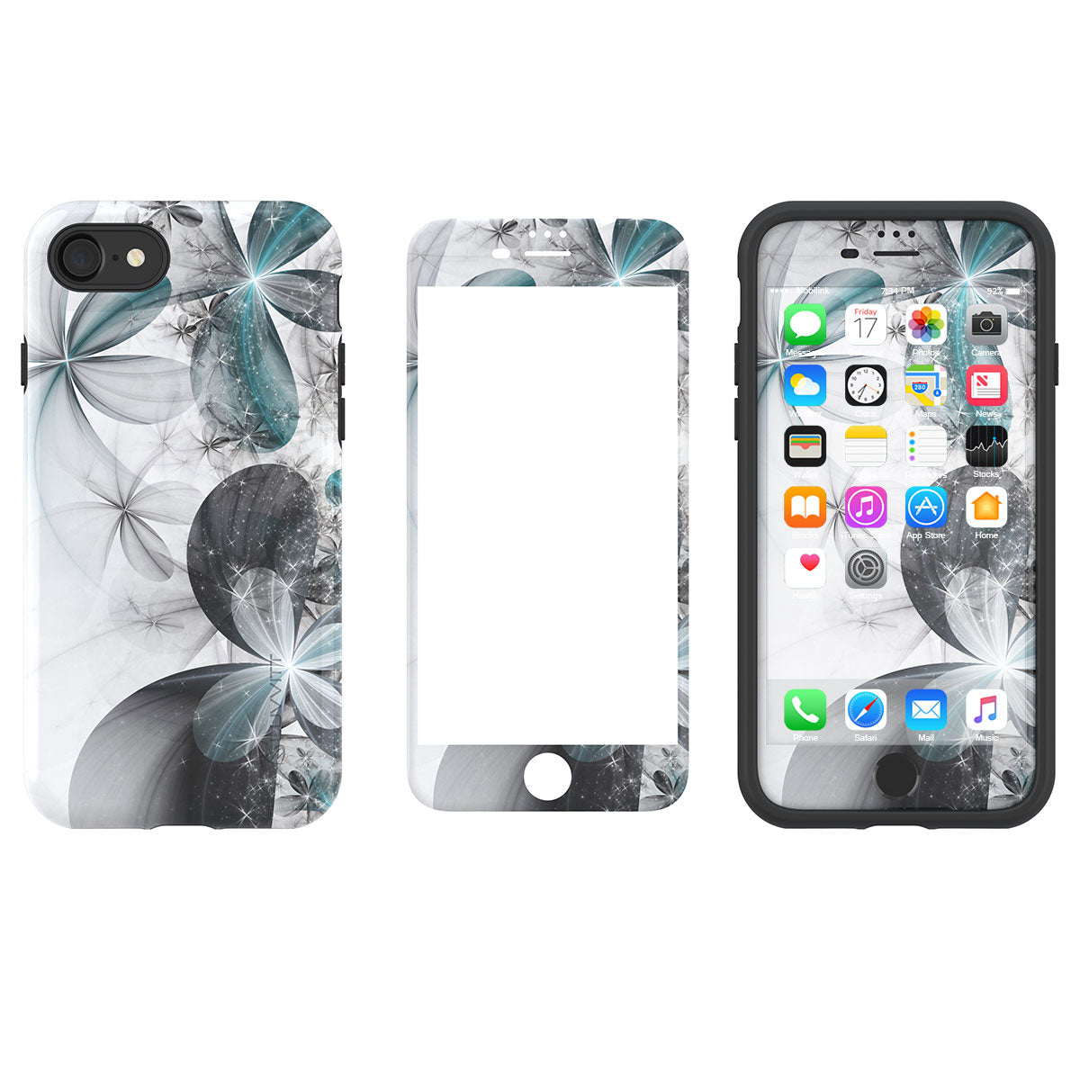 LUVVITT ARTOLOGY Case and Tempered Glass Set for iPhone 7/8 - Bundle R008