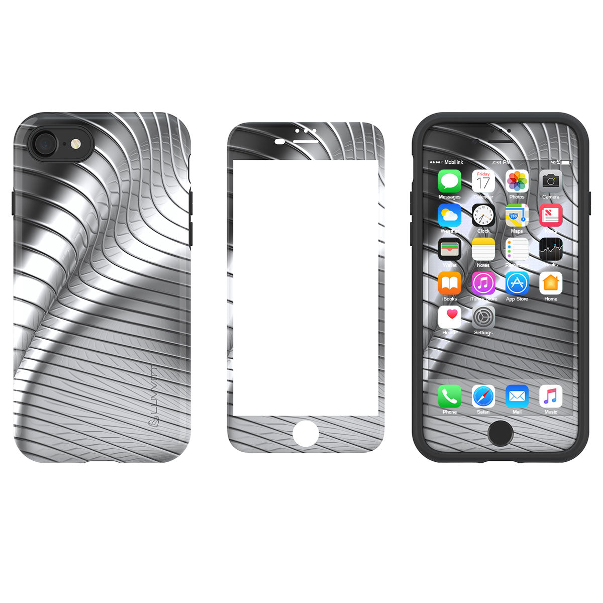 LUVVITT ARTOLOGY Case and Tempered Glass Set for iPhone 7/8 Plus - Bundle P010
