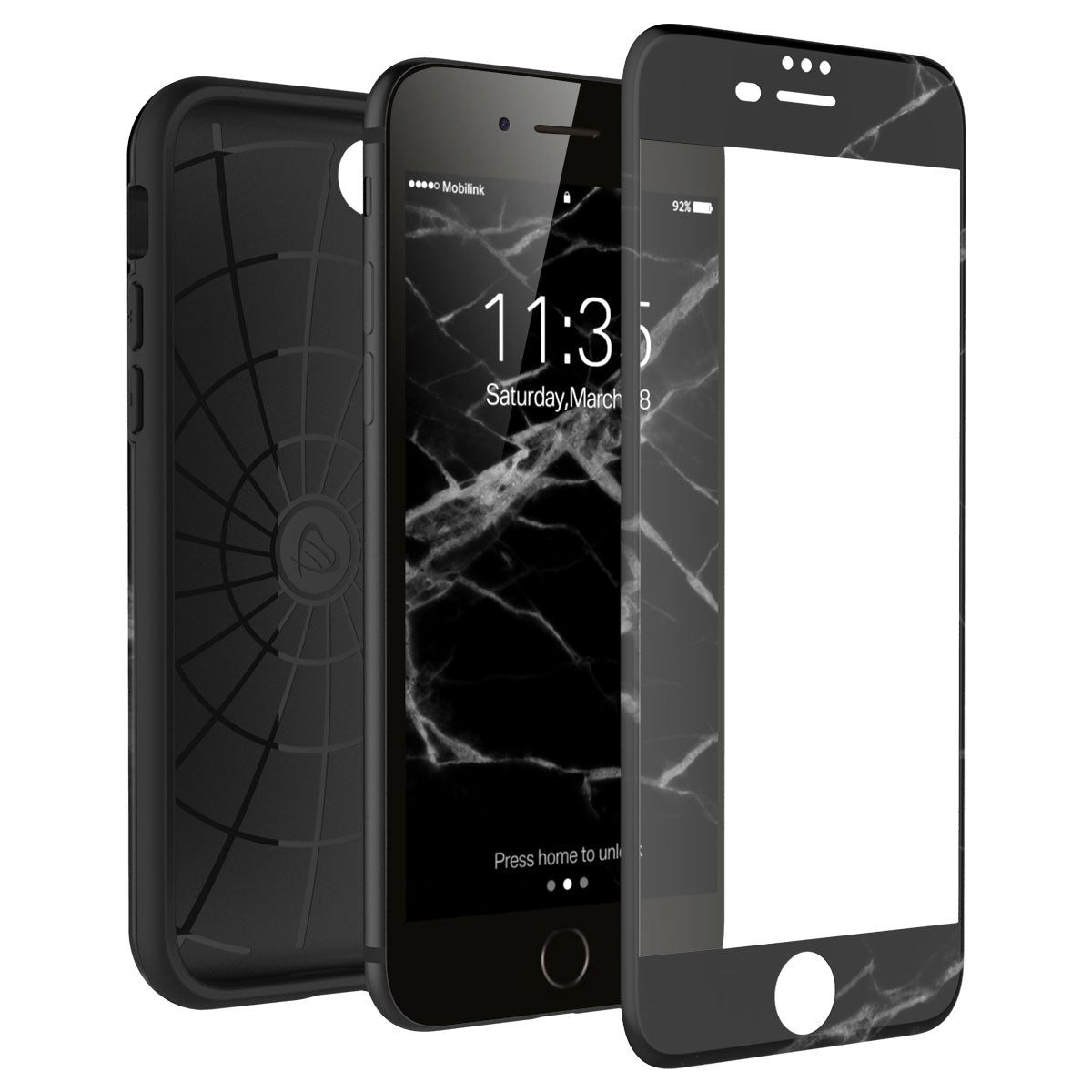 LUVVITT ARTOLOGY Case and Tempered Glass Set for iPhone 7/8 Plus - Bundle P013