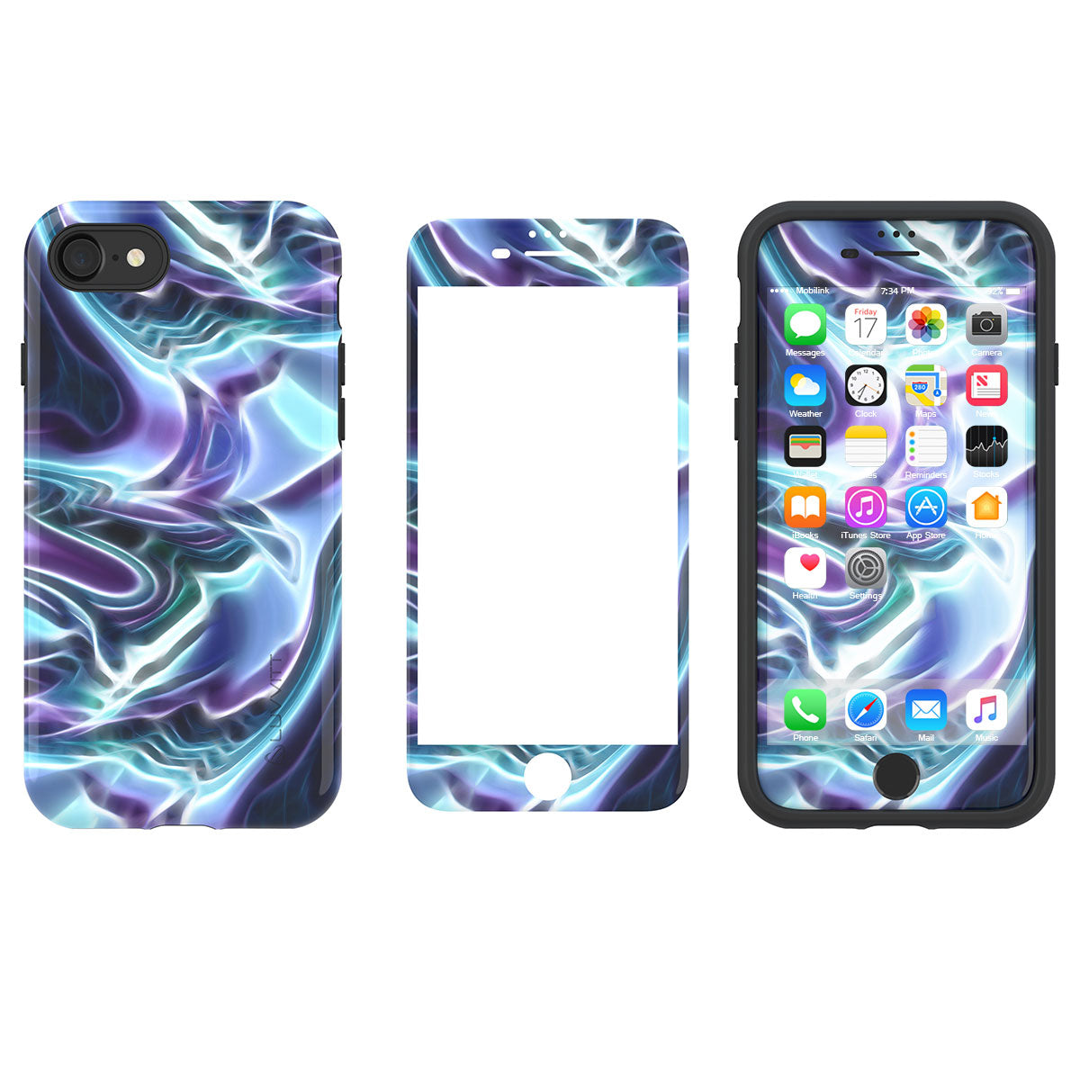 LUVVITT ARTOLOGY Case and Tempered Glass Set for iPhone 7/8 Plus - Bundle P018