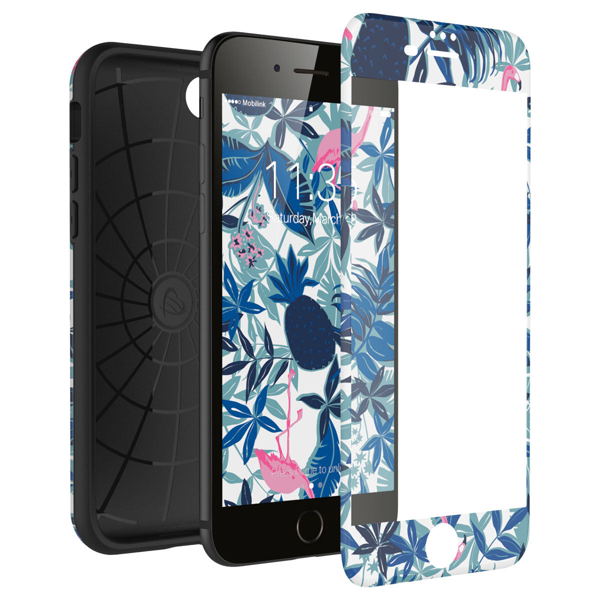 LUVVITT ARTOLOGY Case and Tempered Glass Set for iPhone 7/8 Plus - Bundle P002