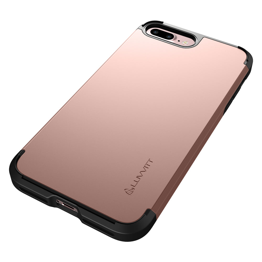 Luvvitt Ultra Armor Dual Layer Case for iPhone 7 Plus and 8 Plus - Rose Gold