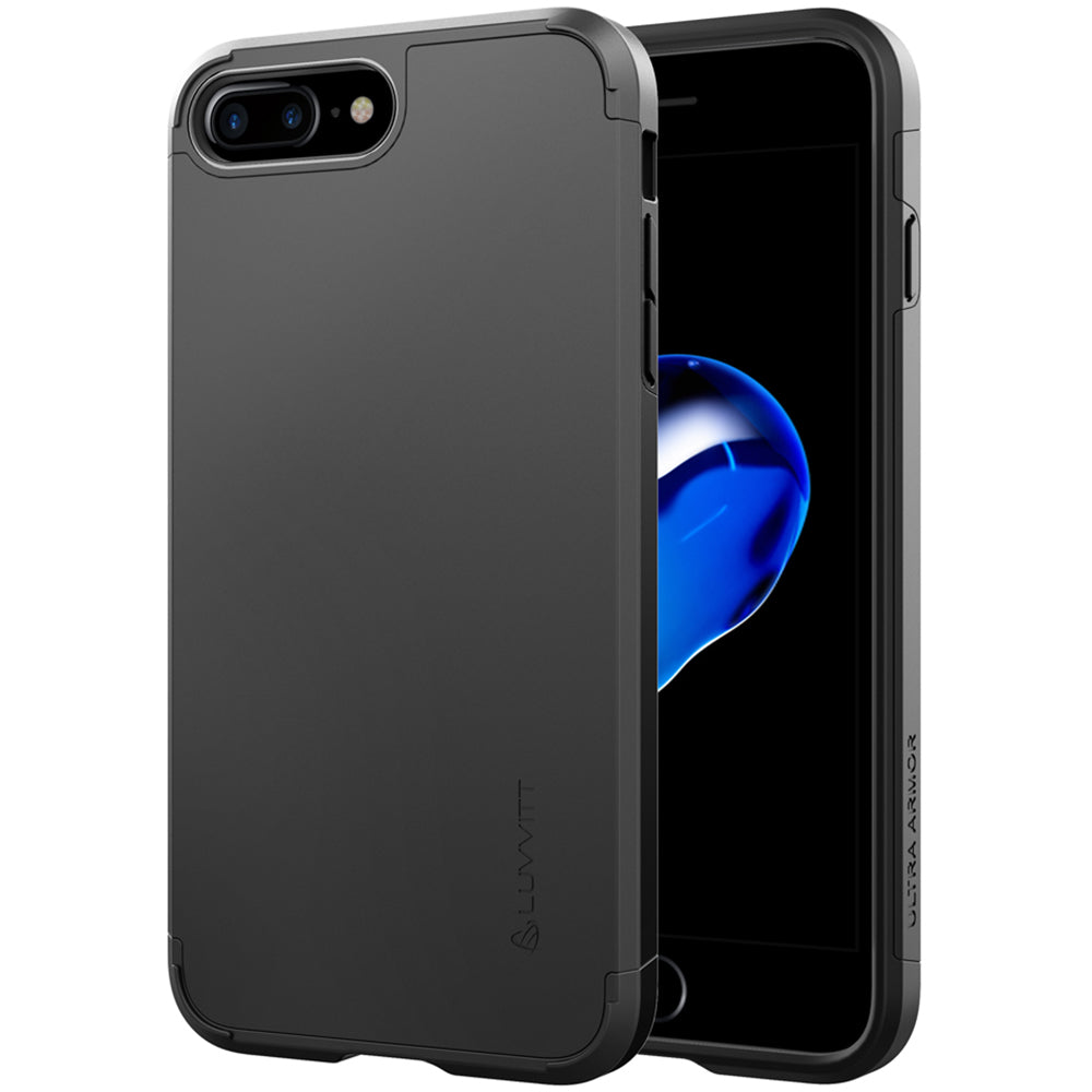 Luvvitt Ultra Armor Dual Layer Case for iPhone 7 Plus and 8 Plus - Black