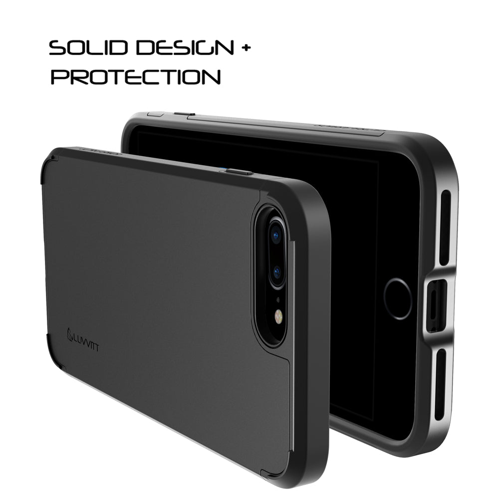 Luvvitt Ultra Armor Dual Layer Case for iPhone 8 Plus - Black
