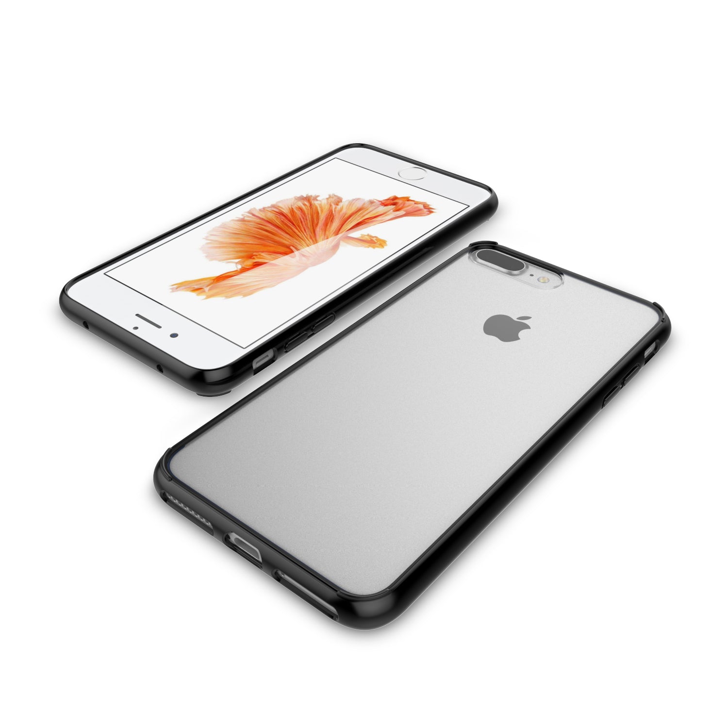 Luvvitt Crystal View Hybrid Case for iPhone 7 Plus and 8 Plus - Crystal Black