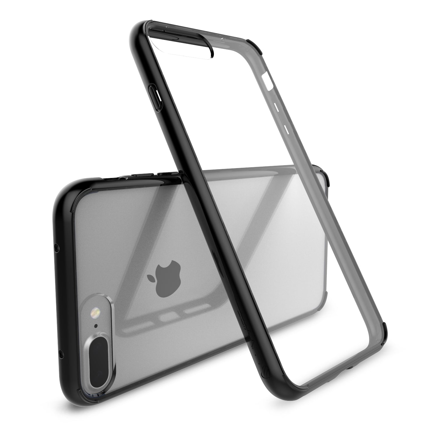 Luvvitt Crystal View Hybrid Case for iPhone 7 Plus and 8 Plus - Crystal Black