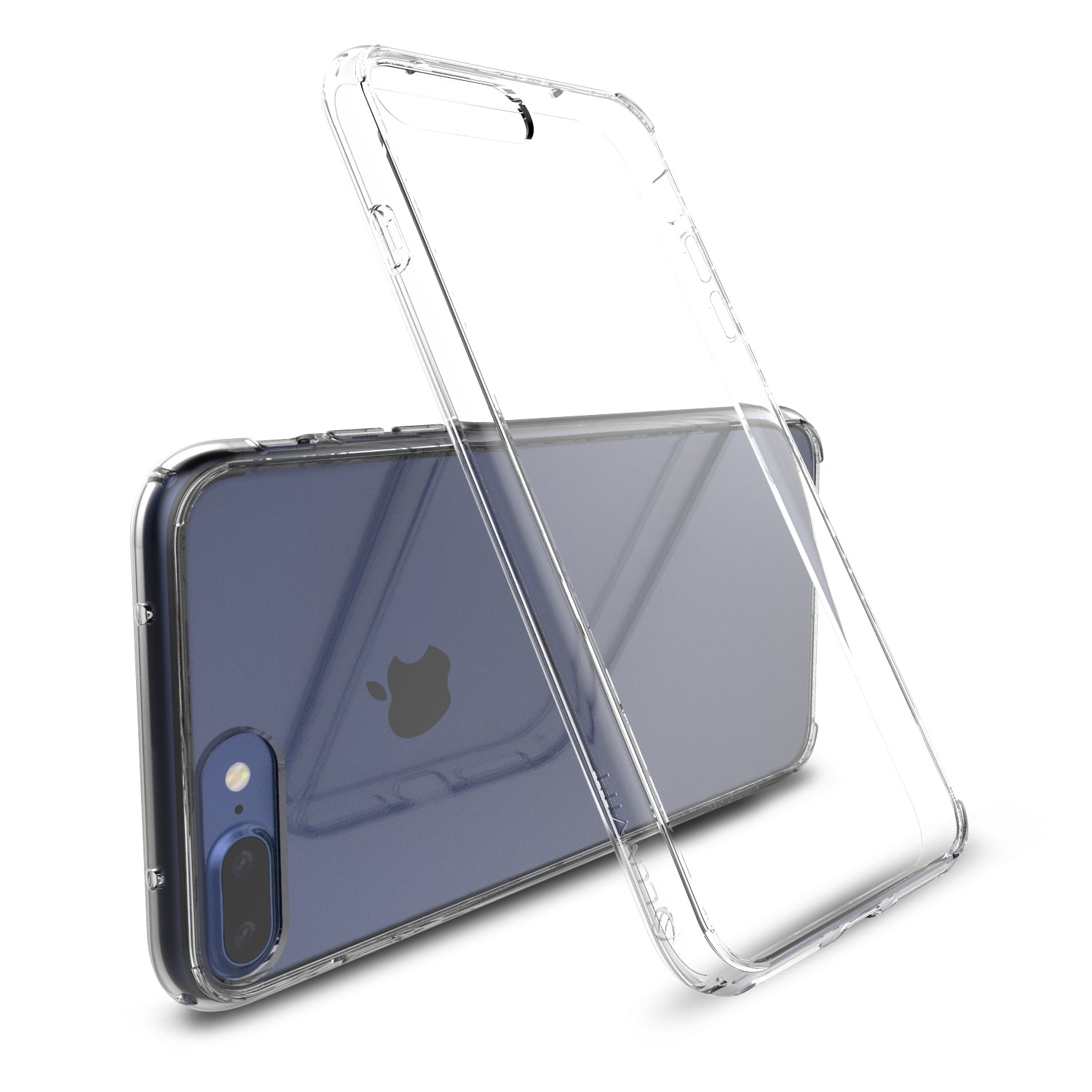 Luvvitt Clear View Hybrid Case for iPhone 7 Plus and 8 Plus - Crystal Clear