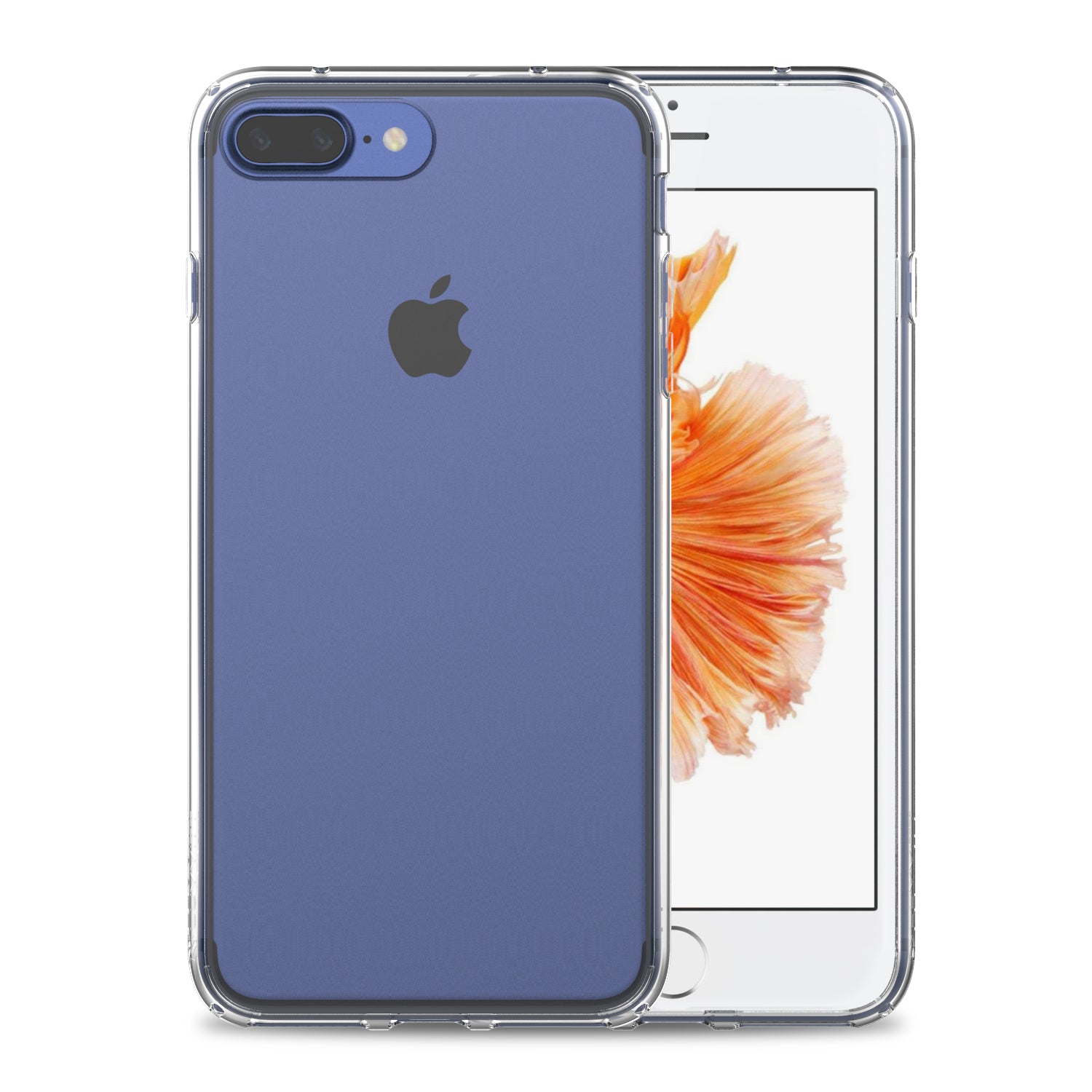 Luvvitt Clear View Hybrid Case for iPhone 7 Plus and 8 Plus - Crystal Clear