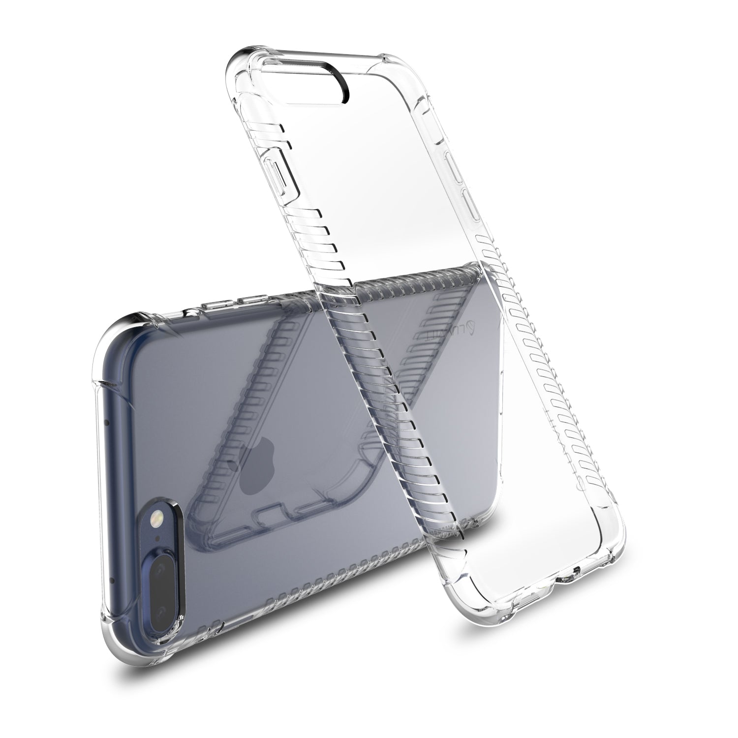 Luvvitt Clear Grip Case for iPhone 8 Plus - Crystal Clear