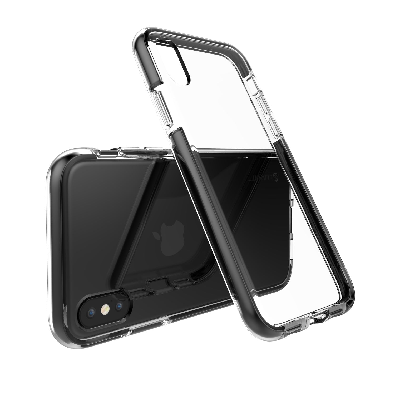 Luvvitt ProofTech Drop Protection Hybrid Case for iPhone X / XS - Clear / Black